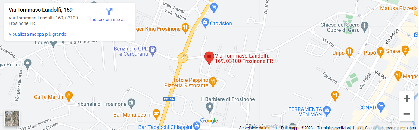 mappa google Carisma Frosinone